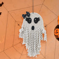Fantôme suspendu Halloween — visage à grands yeux