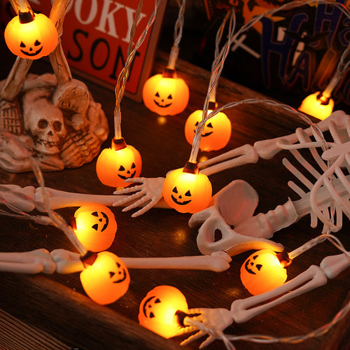 Guirlande lumineuse Halloween Vileya — citrouilles et fantômes